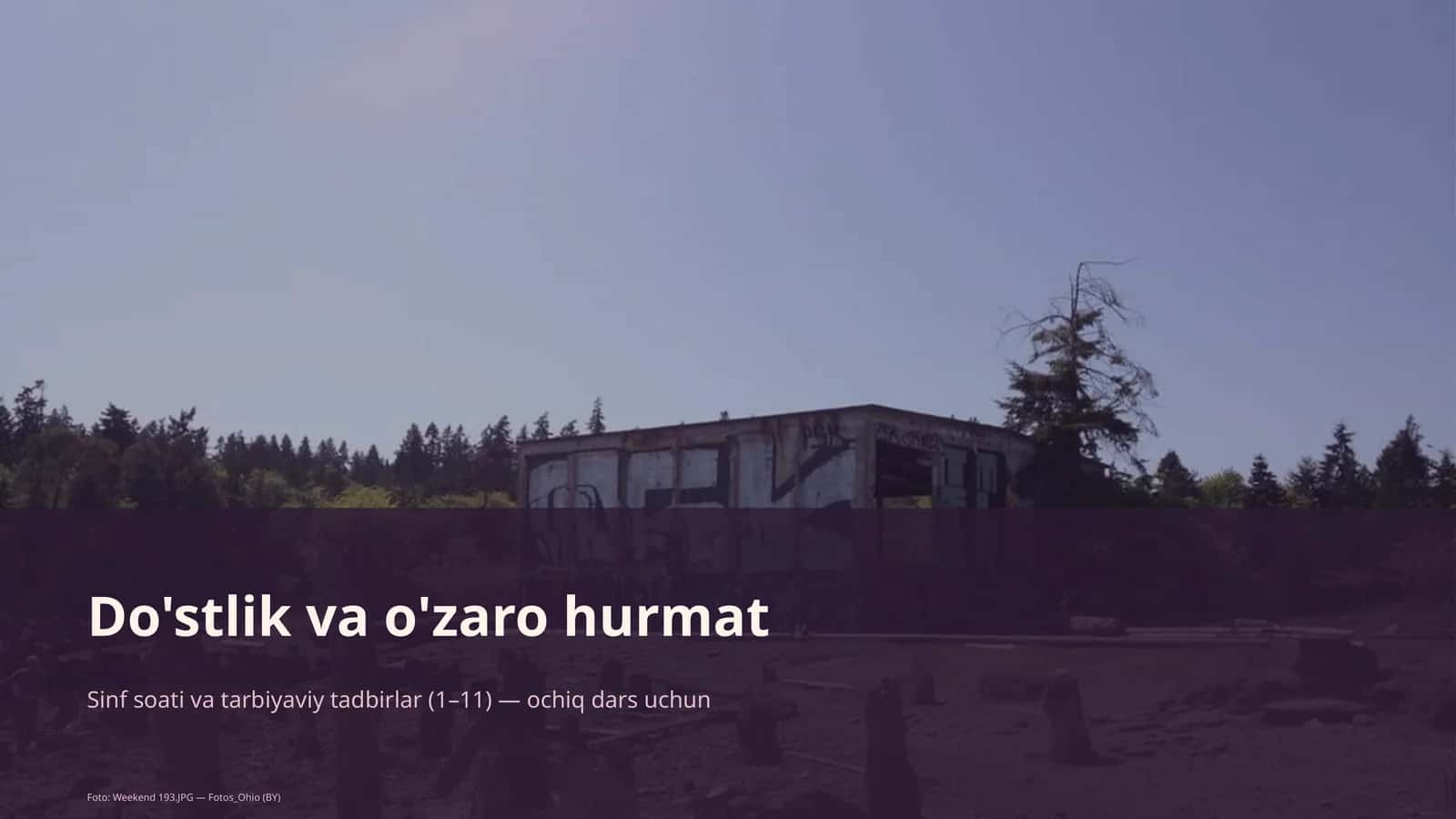 Sinf soati va tarbiyaviy tadbirlar
