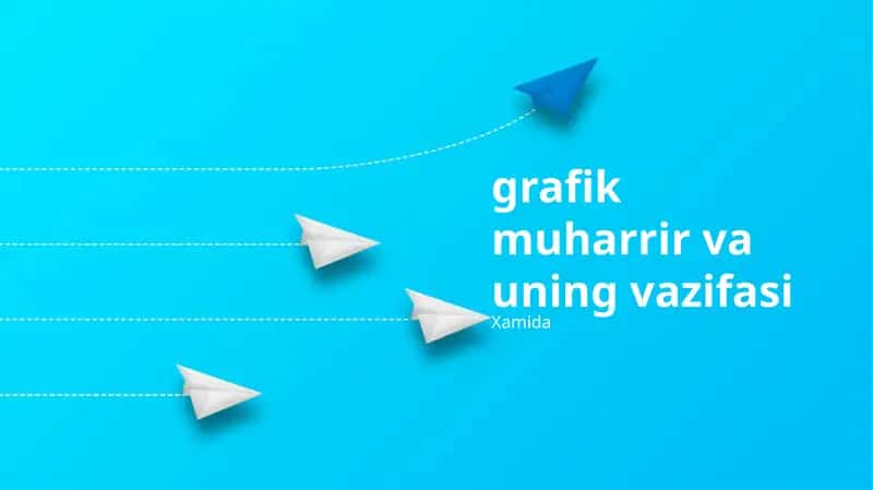 Grafik muharrir va uning vazifasi