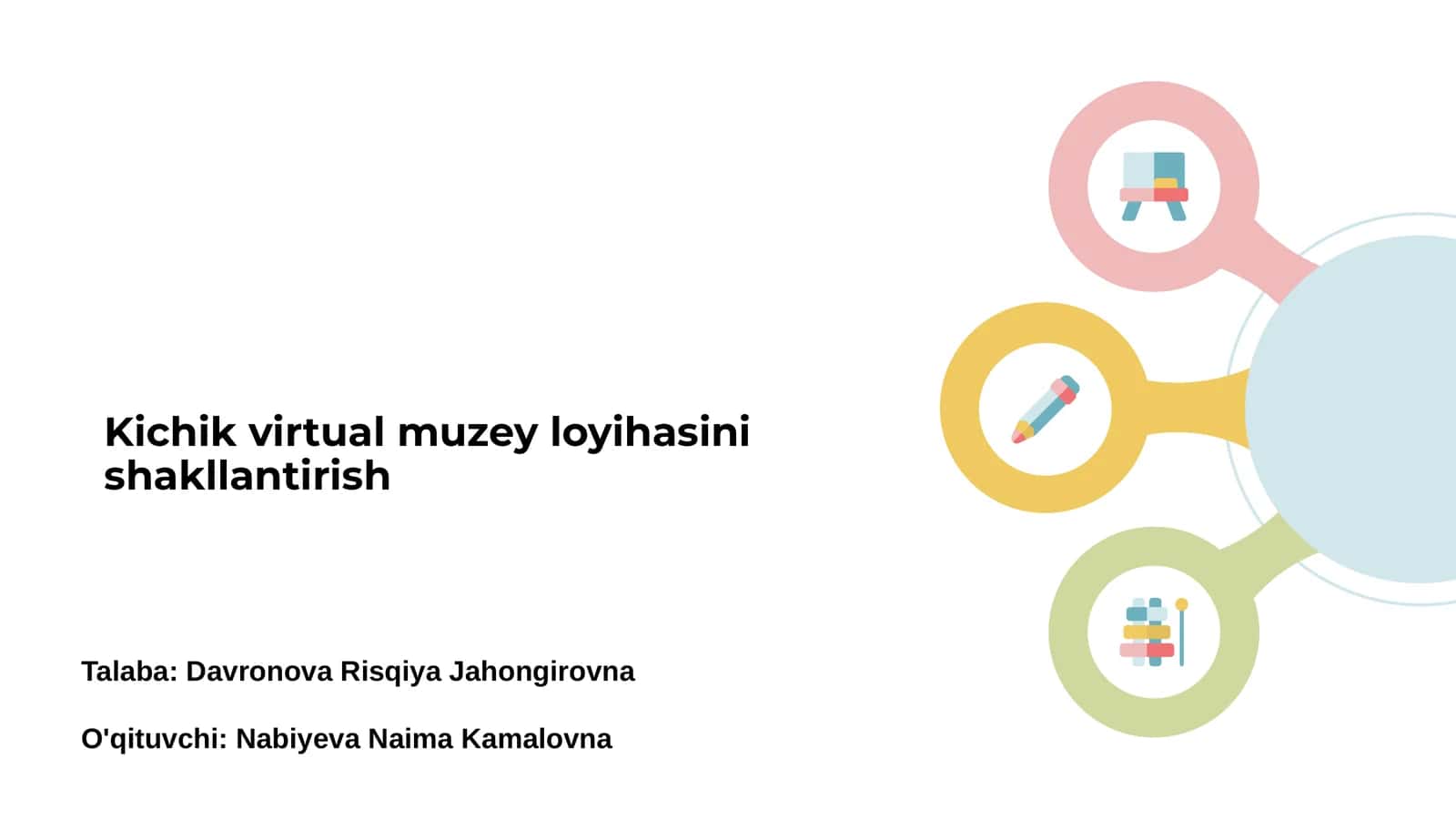 Kichik virtual muzey loyihasi