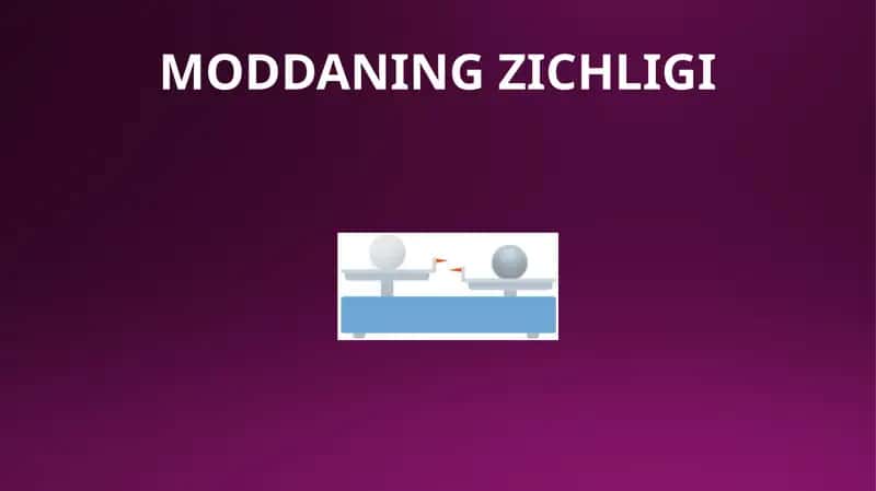 Moddaning Zichligi