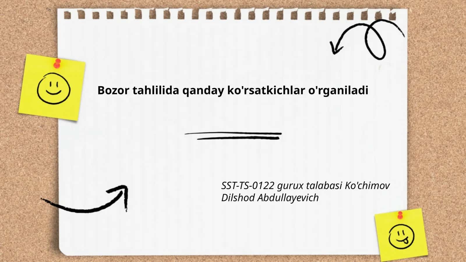 Bozor tahlilida qanday ko'rsatkichlar o'rganiladi
