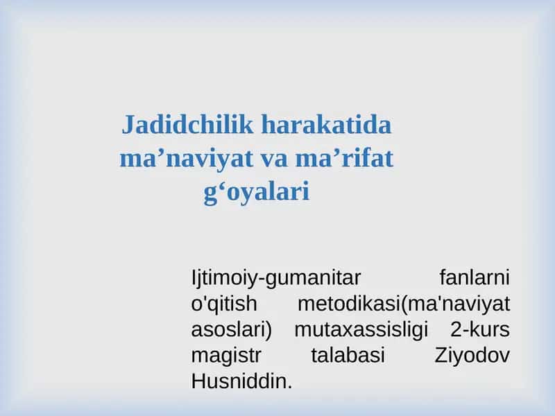 Jadidchilik harakati
