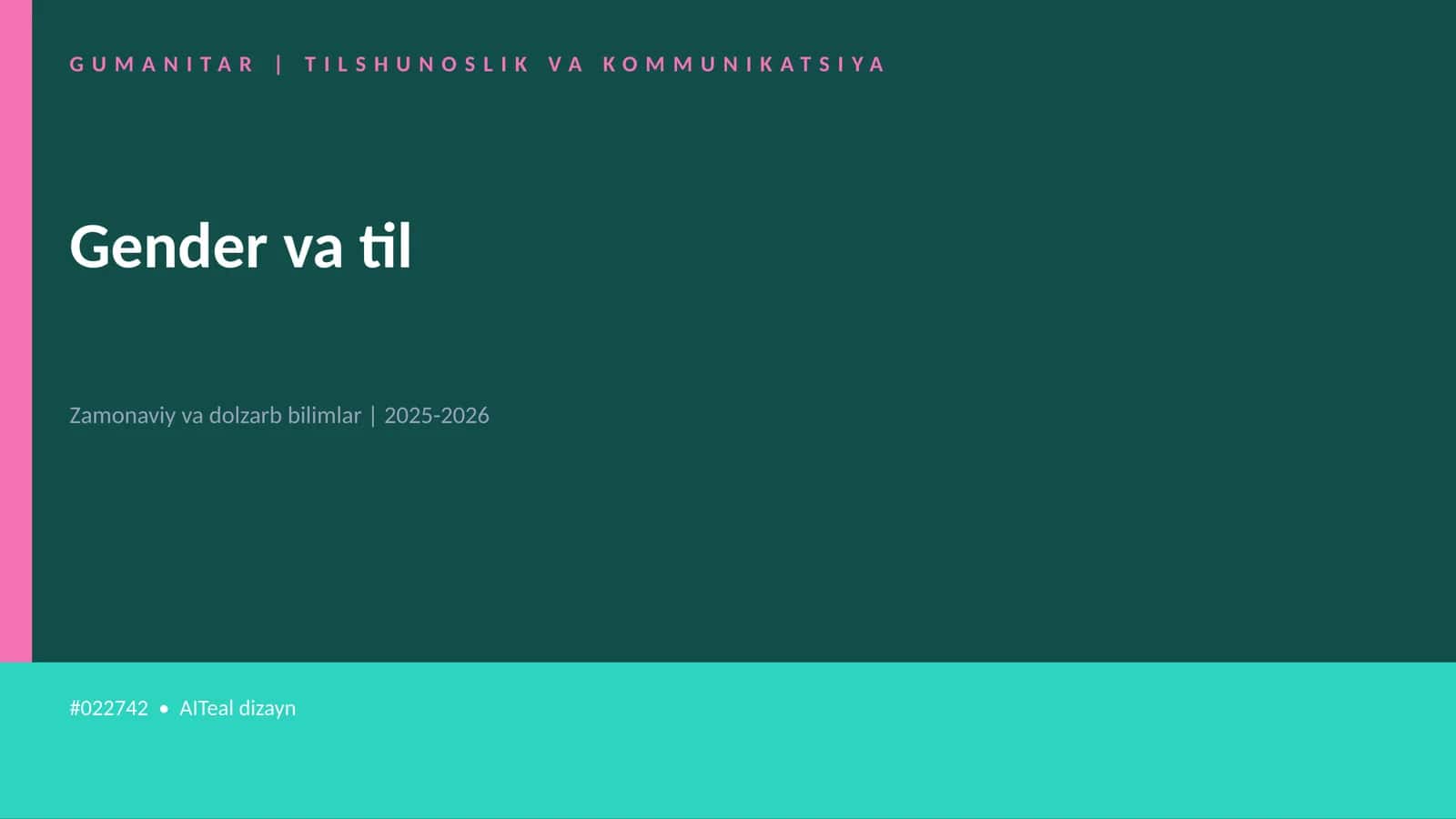 Gender va til