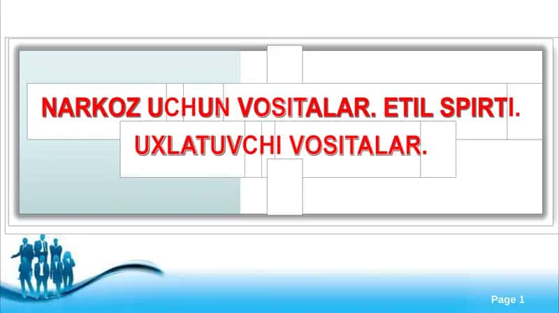 NARKOZ UCHUN QO'LLAN/LAD/GAN VOS/TALAR