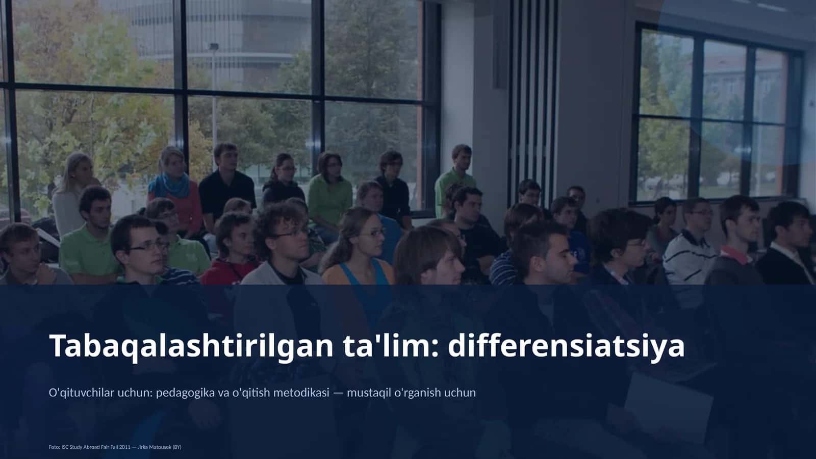 Tabaqalashtirilgan ta'lim: differensiatsiya
