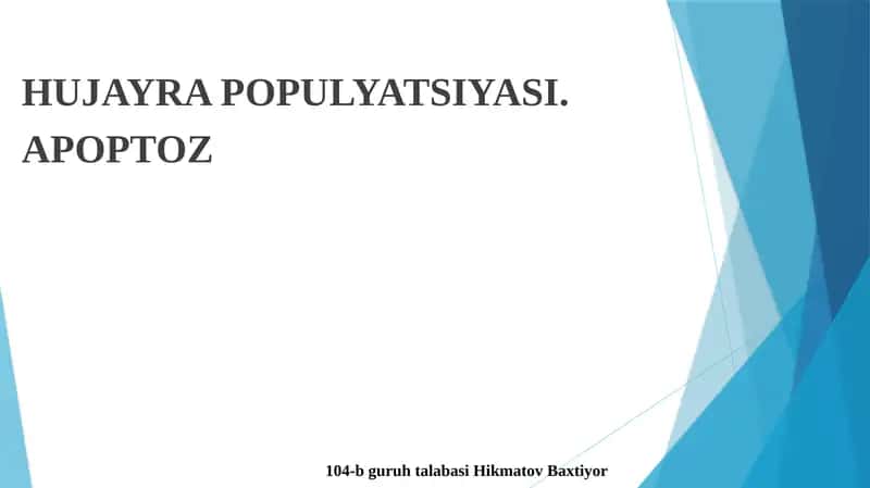 HUJAYRA POPULYATSIYASI