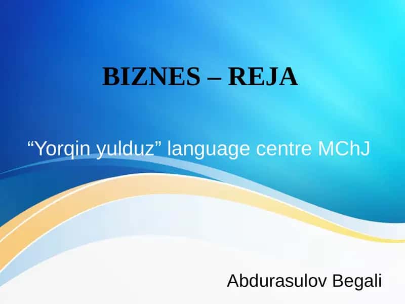 "Yorqin yulduz” language centre MChJ