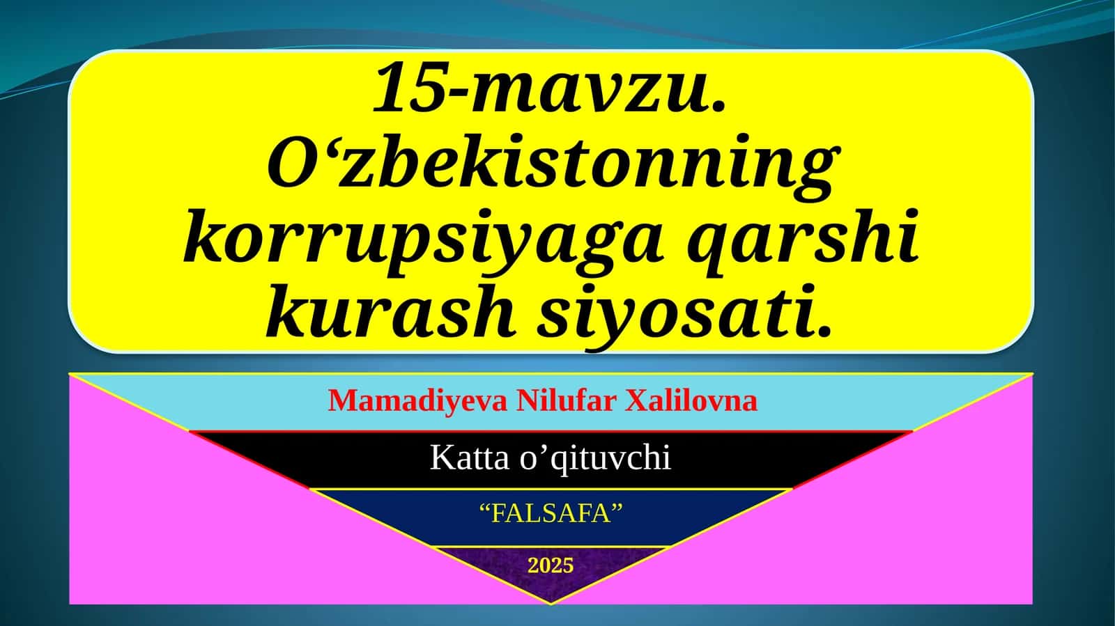 Oʻzbekistonda korrupsiyaga qarshi kurash