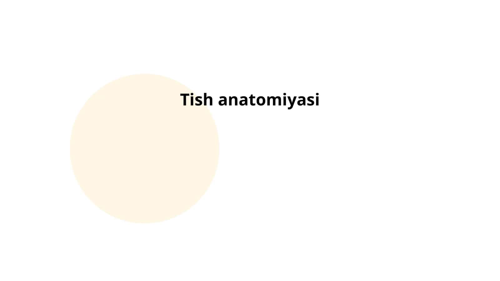 Tish anatomiyasi