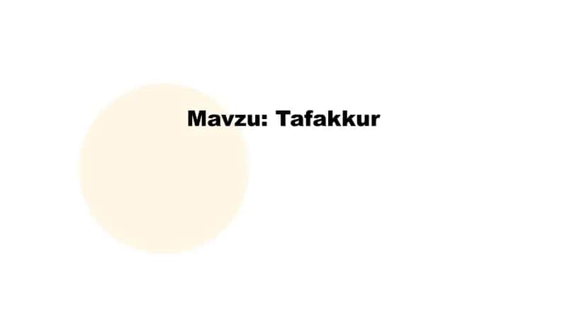 Tafakkur