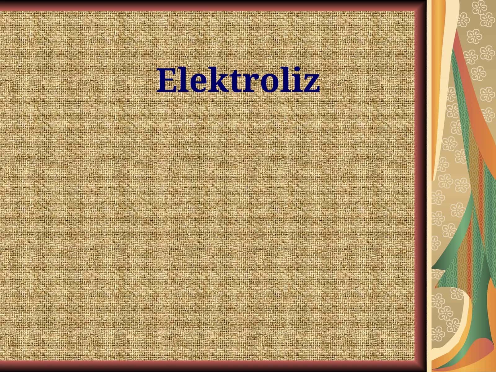 Elektroliz