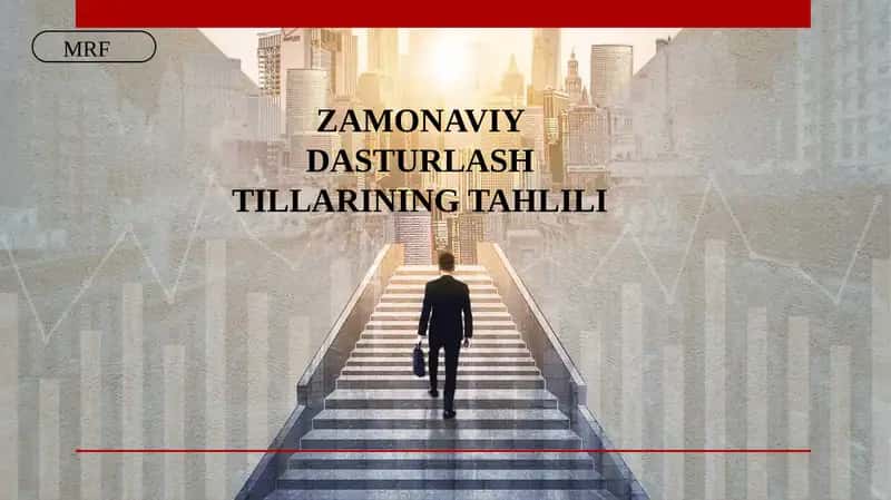 Zamonaviy dasturlashtillarining tahlili