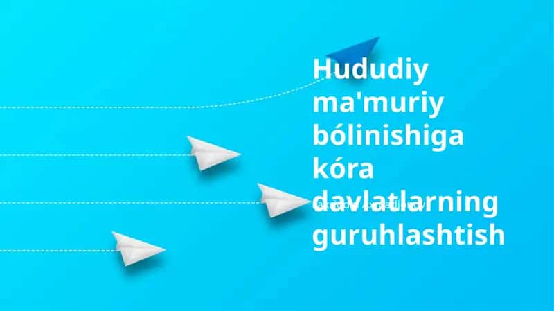 Hududiy-maʼmuriy boʻlinishiga koʻra davlatlar guruhlanishi