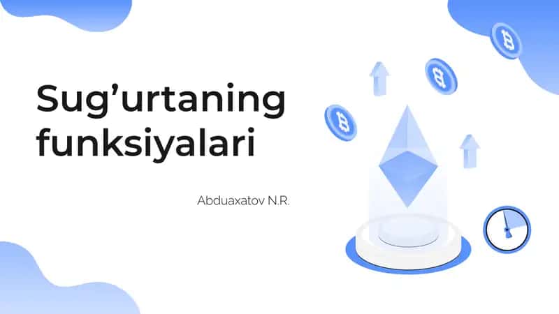 Sug’urtaning funksiyalari