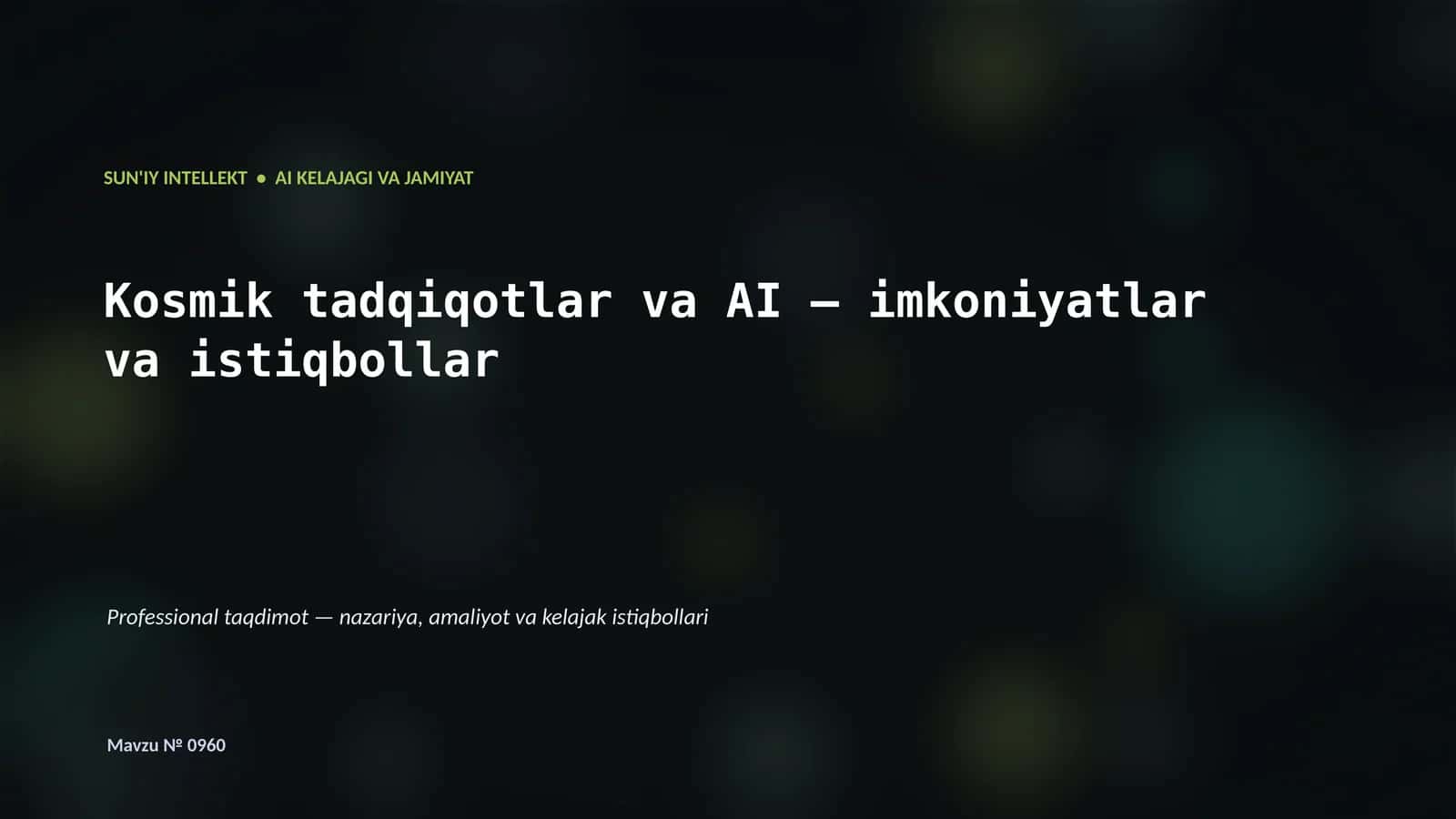 SUN'IY INTELLEKT