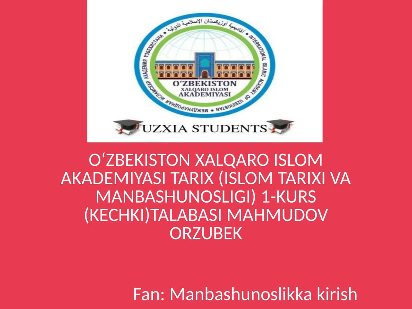 V.V. Bartoldning markaziy osiyotarixiga oid ilmiy meroslar