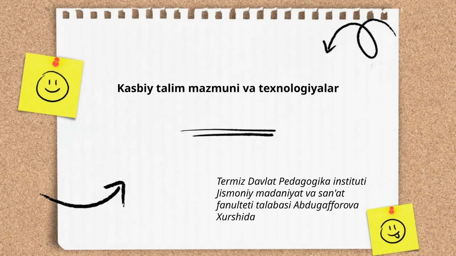 Kasbiy talim mazmuni va texnologiyalar