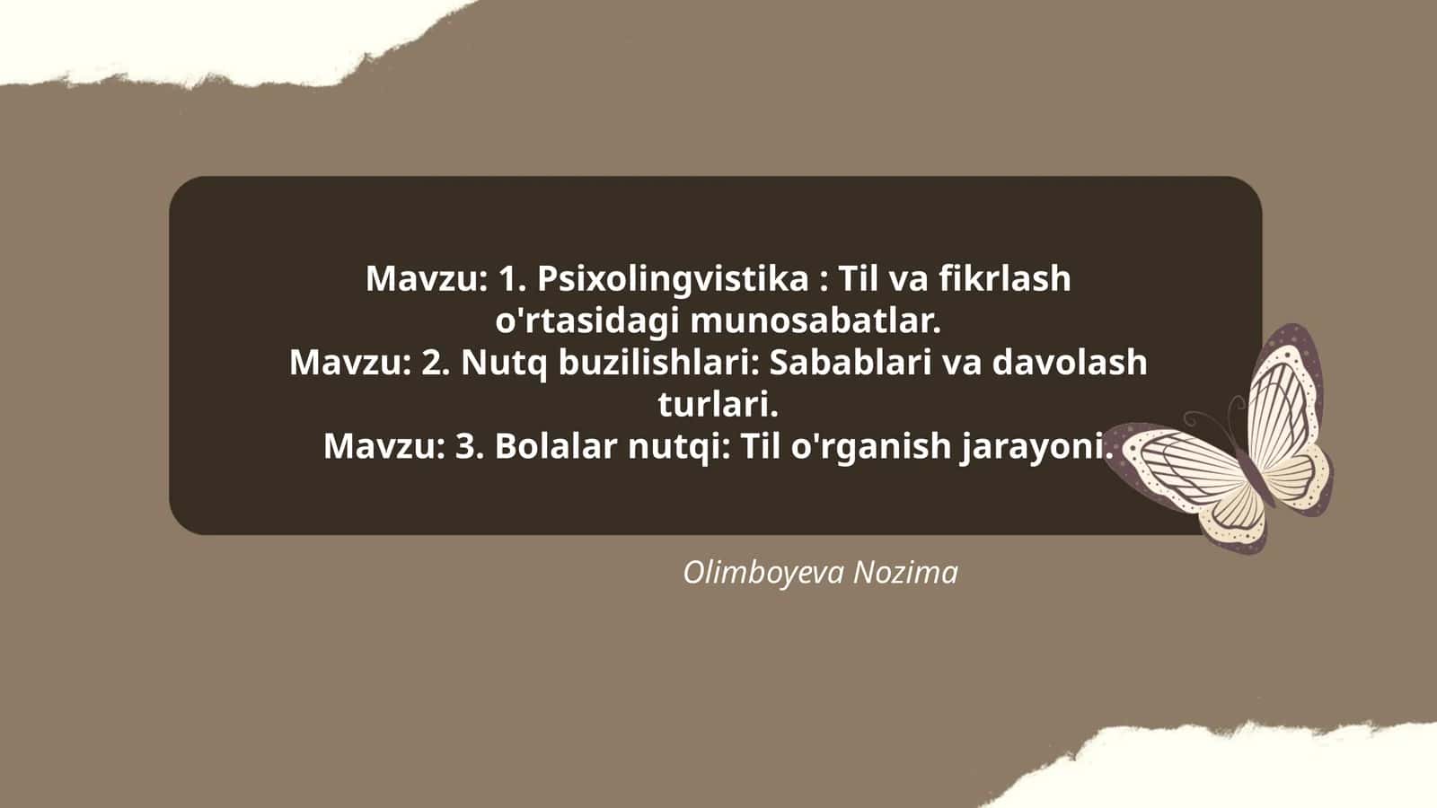 Psixolingvistika: Til va fikrlash o'rtasidagi munosabatlar