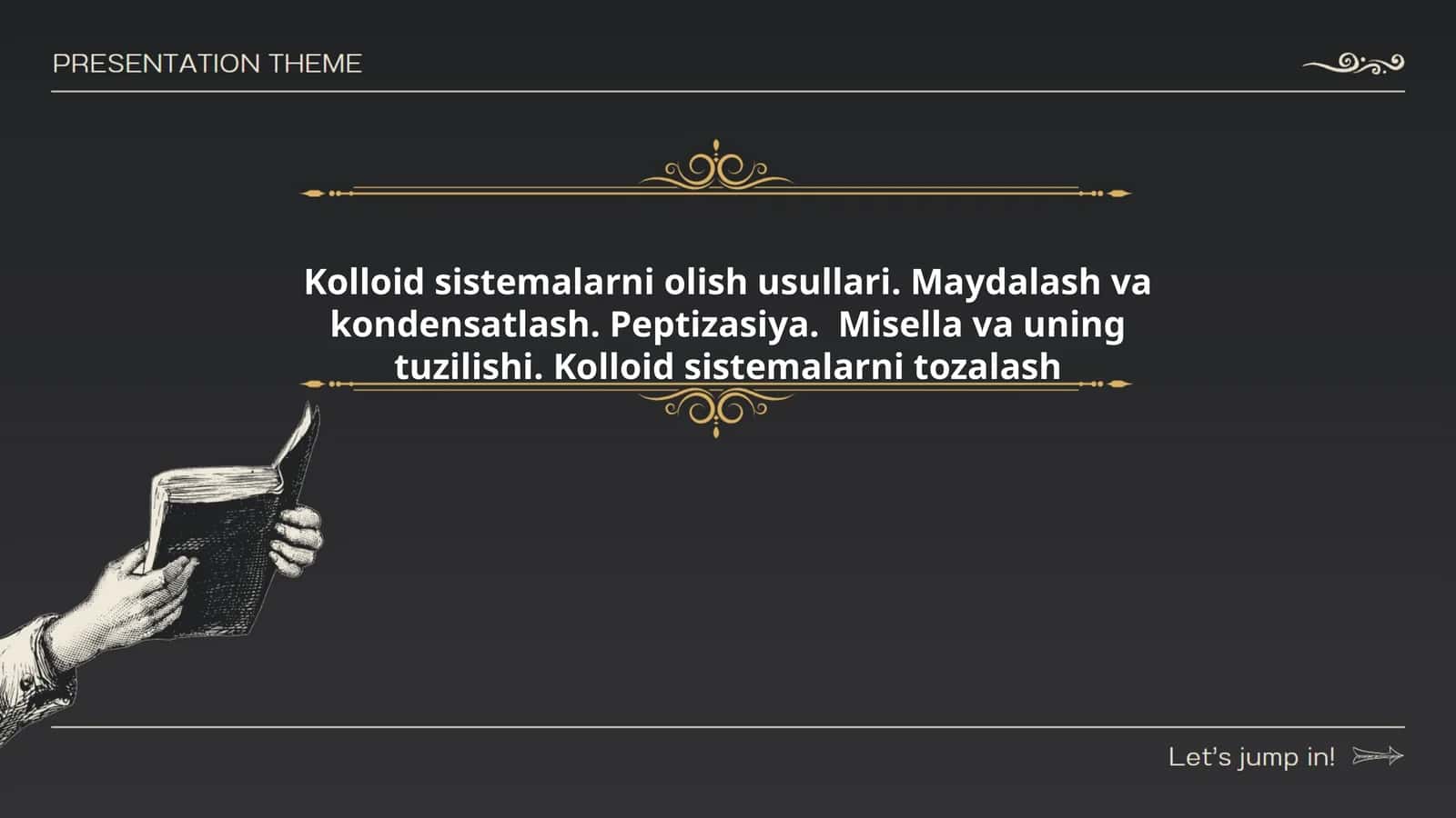 Kolloid sistemalarni olish usullari
