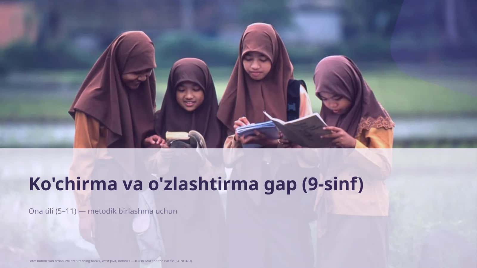 Ko'chirma va o'zlashtirma gap (9-sinf)