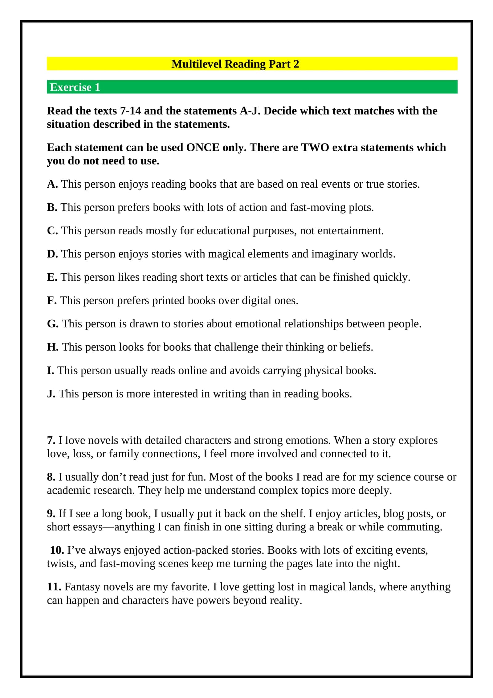 Reading Part1 (Professional Practice Tests).