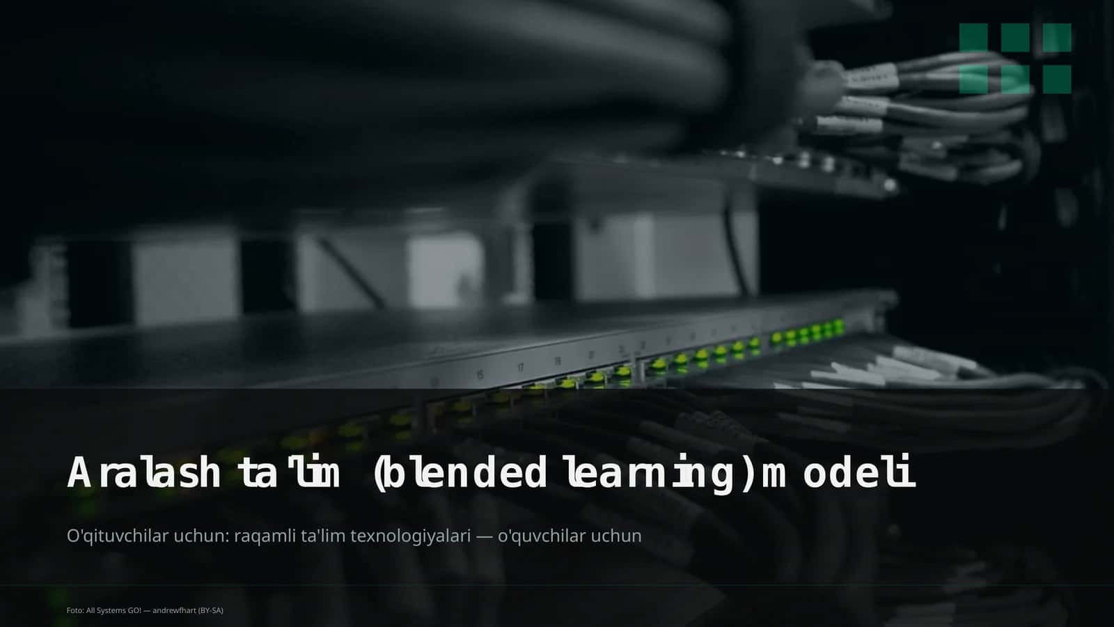 Aralash ta'lim (blended learning) modeli